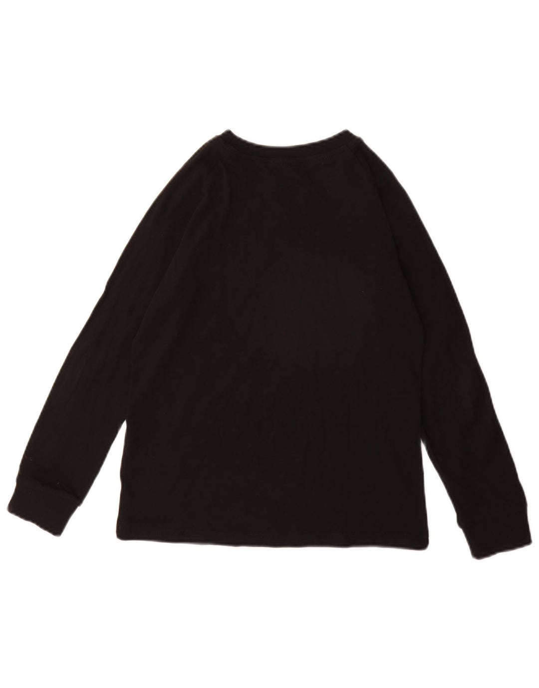 ADIDAS Girls Top Long Sleeve 9-10 Years Black Cotton