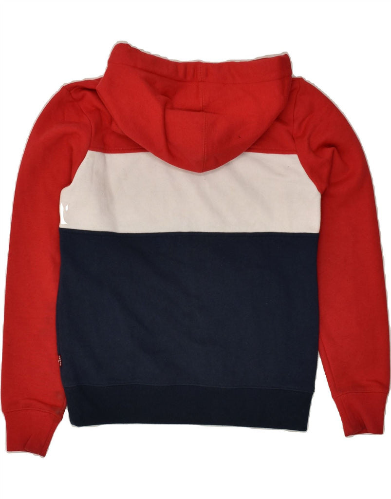 LEVI'S Boys Graphic Hoodie Jumper 11-12 Years Red Striped Cotton | Vintage Levi's | Thrift | Second-Hand Levi's | Used Clothing | Messina Hembry 