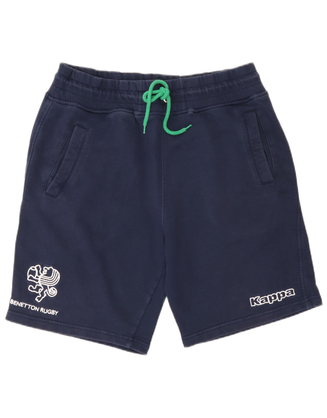 Kappa Mens Graphic Sport Shorts Large  Navy Blue Cotton