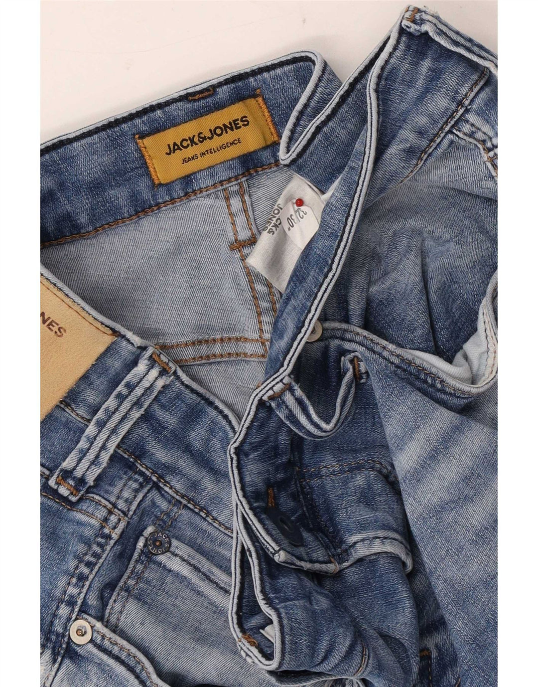 Jack & Jones Mens GLENN Slim Jeans W32 L30 Blue Cotton