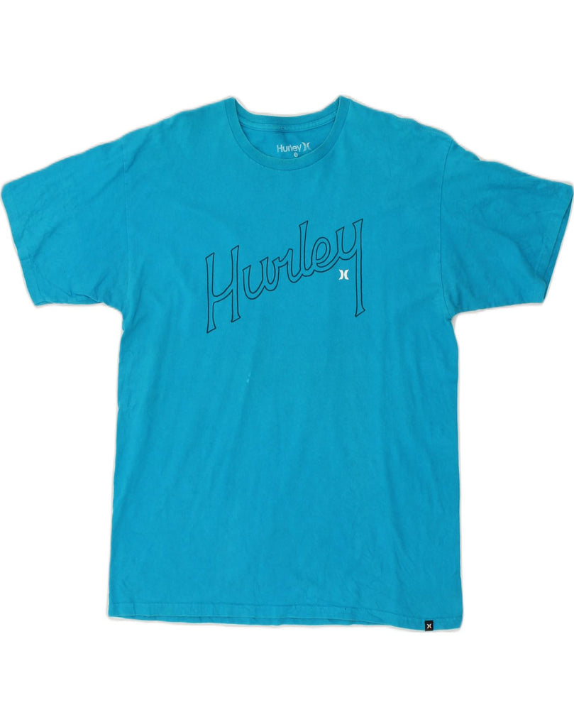 HURLEY Mens Graphic T-Shirt Top Large Blue Cotton | Vintage Hurley | Thrift | Second-Hand Hurley | Used Clothing | Messina Hembry 