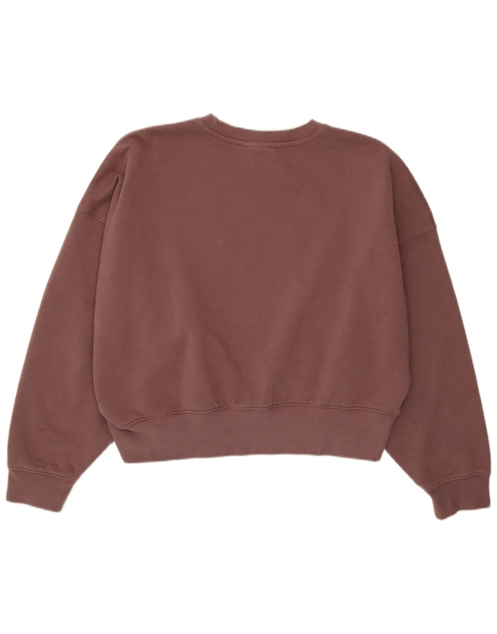 Adidas Womens Oversized Sweatshirt Jumper UK 12 Medium  Purple Cotton
