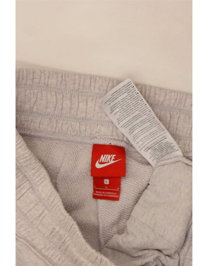 Nike Mens Graphic Tracksuit Trousers Joggers Large Grey Cotton