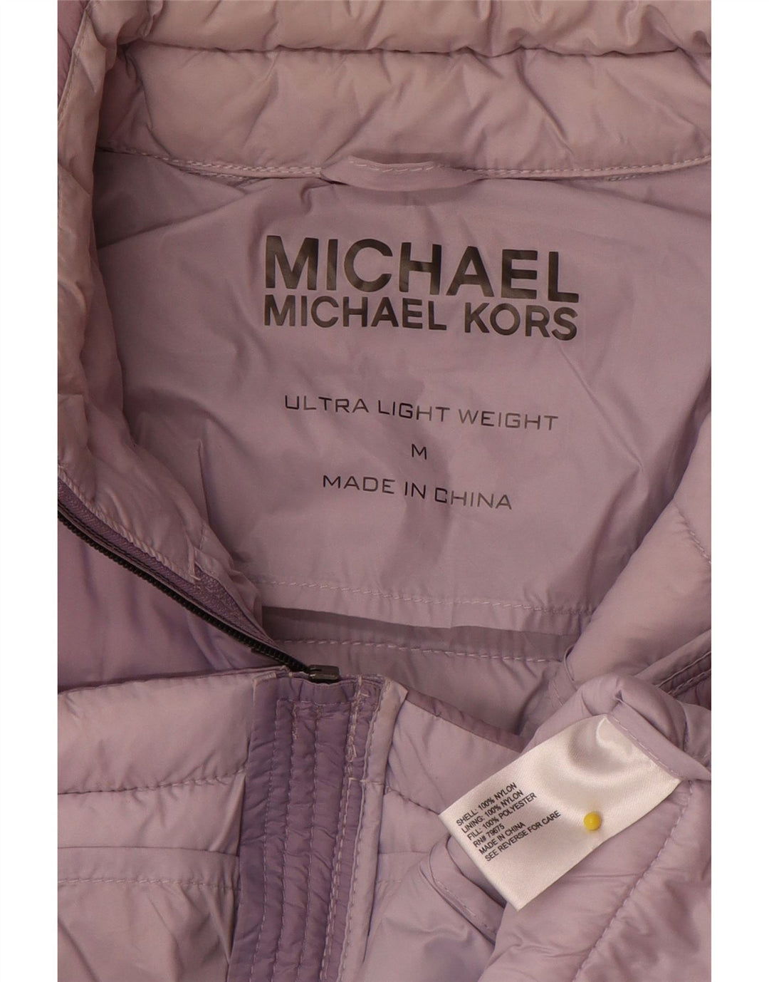 Michael Kors Womens Padded Jacket UK 14 Medium Purple Nylon