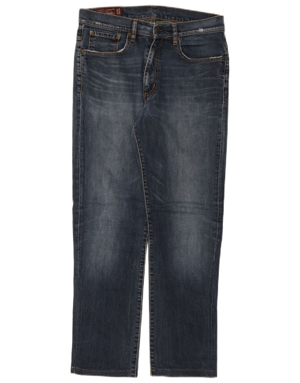 MARLBORO CLASSICS Mens Straight Jeans W33 L29 Navy Blue Cotton