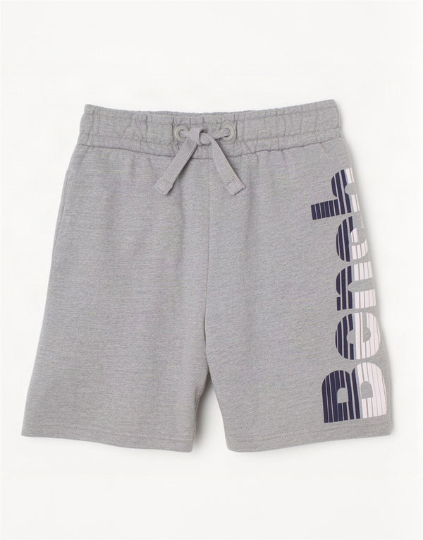 Bench Boys Graphic Sport Shorts 9-10 Years Grey Cotton