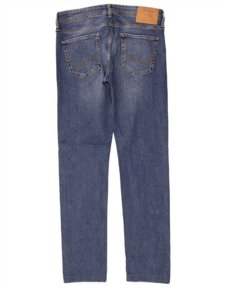 Jack & Jones Mens GLENN Slim Jeans W31 L30 Blue Cotton