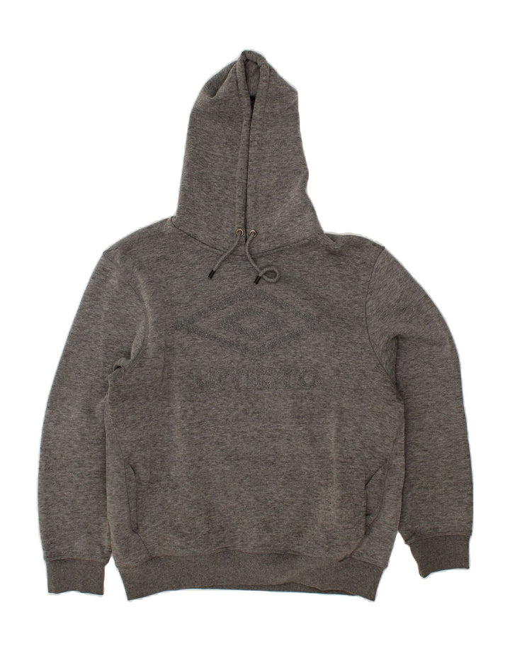 UMBRO Womens Graphic Hoodie Jumper UK 20 2XL Grey Cotton Vintage Umbro and Second-Hand Umbro from Messina Hembry 
