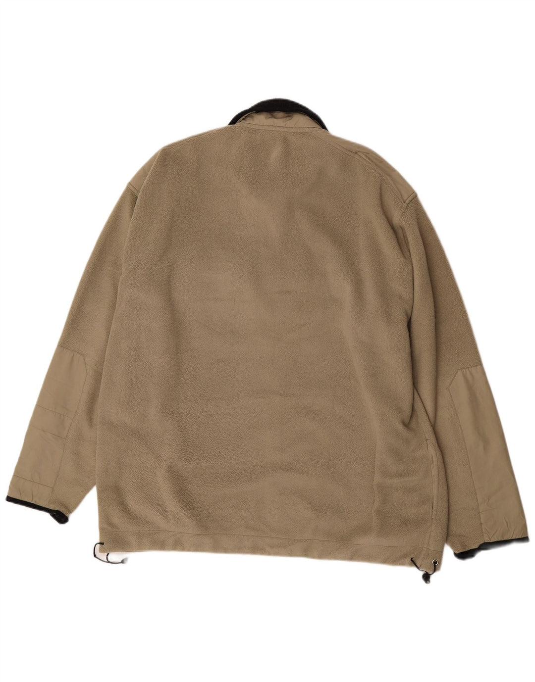 Asics Mens Fleece Jacket UK 44 2XL Khaki Colourblock