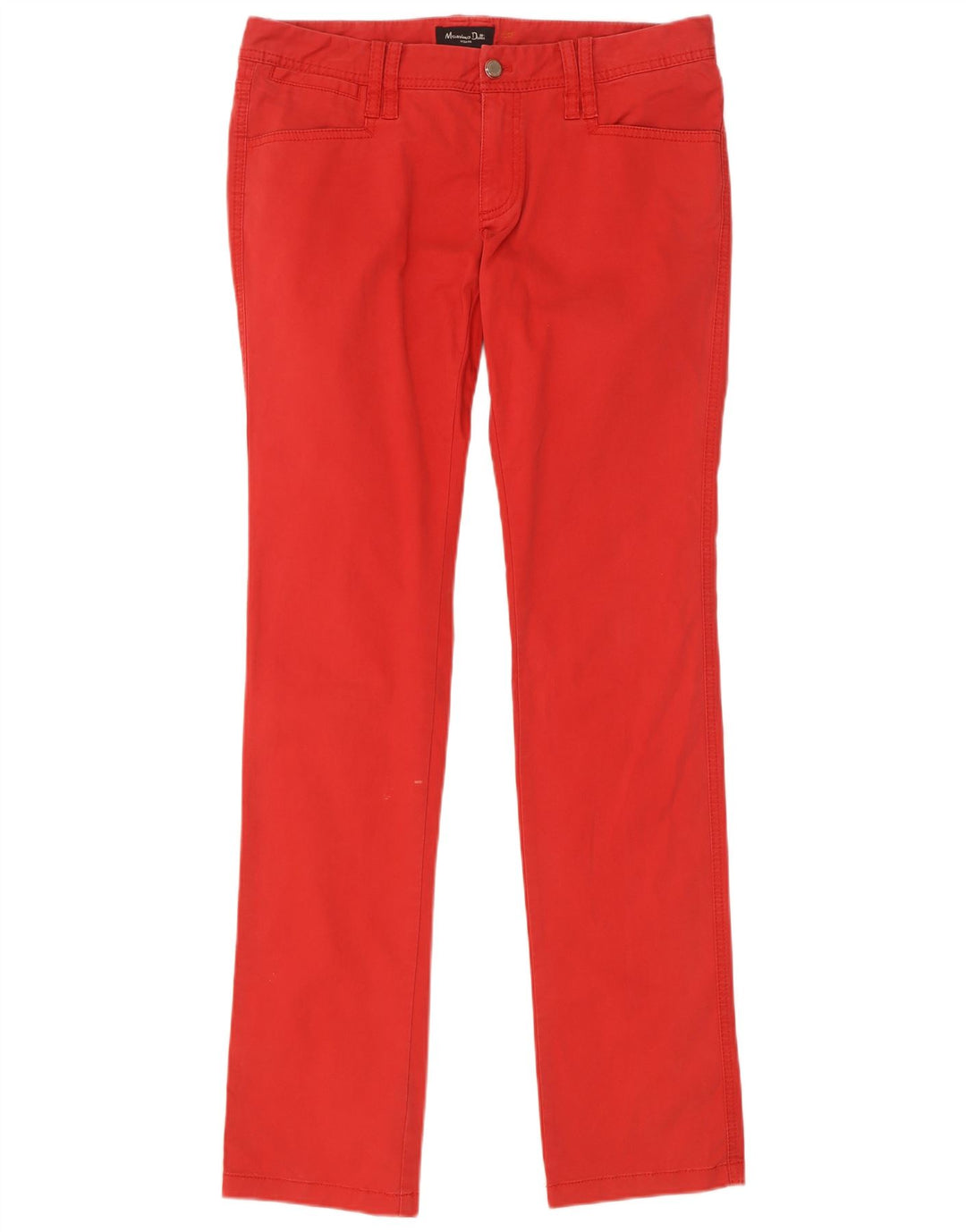 Massimo Dutti Womens Slim Casual Trousers EU 40 Medium W30 L34 Red