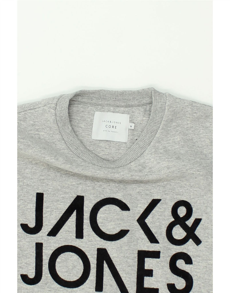 JACK & JONES Mens Graphic Sweatshirt Jumper Medium Grey Cotton | Vintage Jack & Jones | Thrift | Second-Hand Jack & Jones | Used Clothing | Messina Hembry 