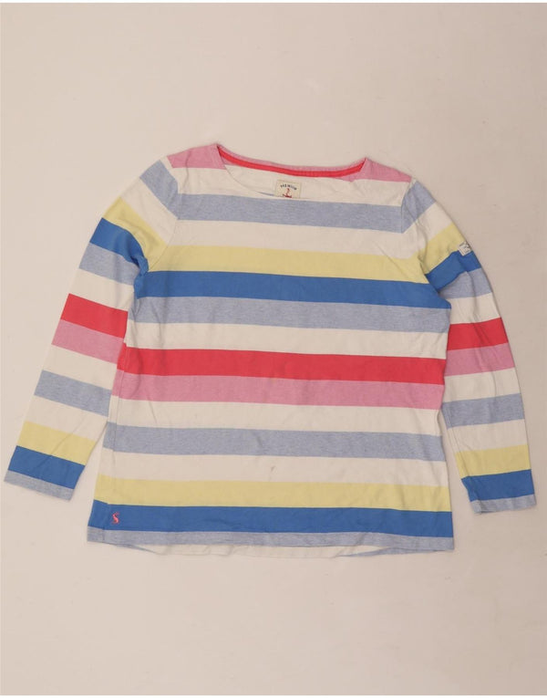 Joules Womens Top Long Sleeve UK 18 XL  Multicoloured Striped Cotton