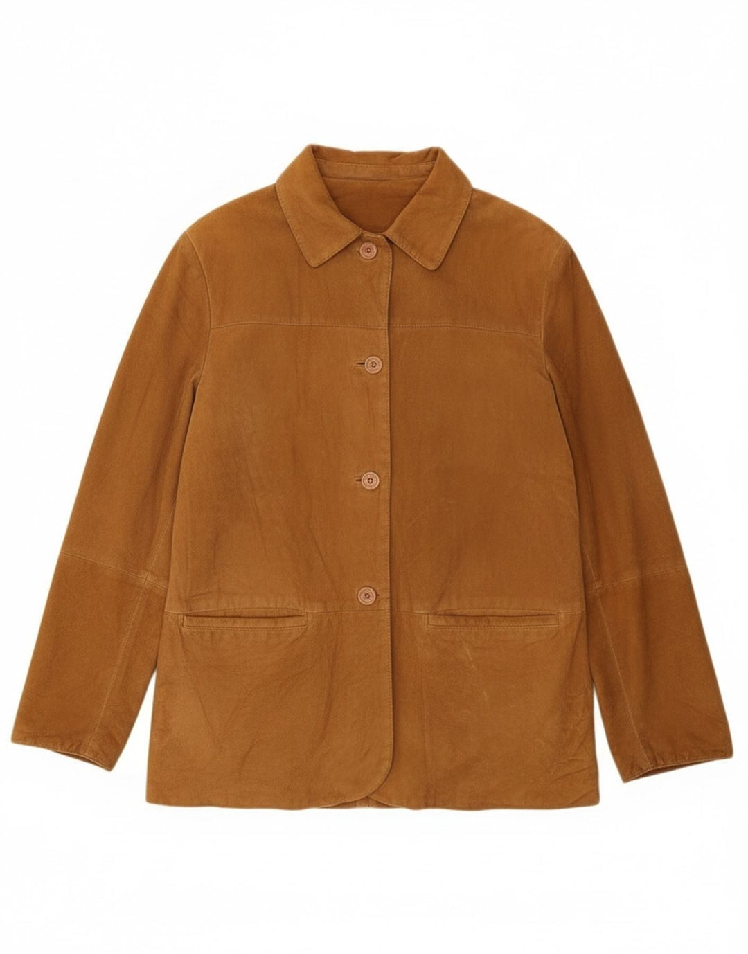 Conbipel Womens Suede Jacket IT 44 Medium Beige