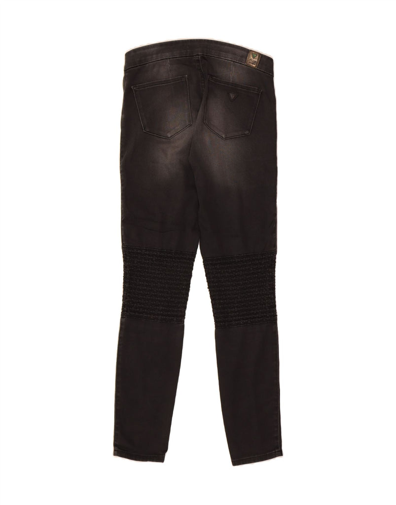 GUESS Womens Skinny Jeans W27 L31 Black Cotton Vintage Guess and Second-Hand Guess from Messina Hembry 