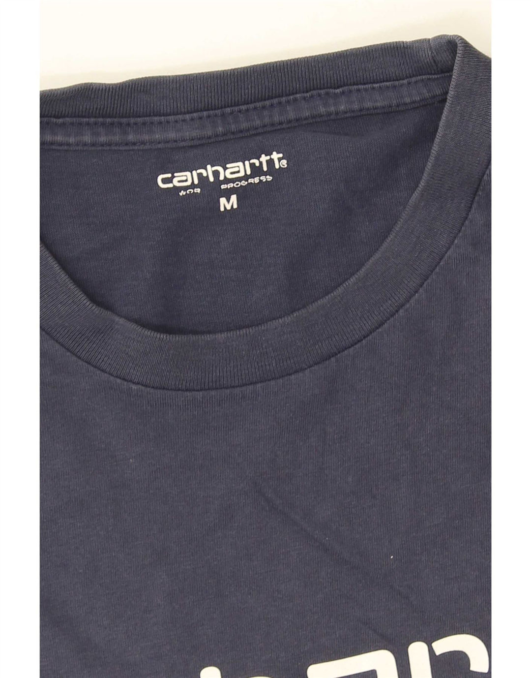 Carhartt Mens Graphic T-Shirt Top Medium Navy Blue