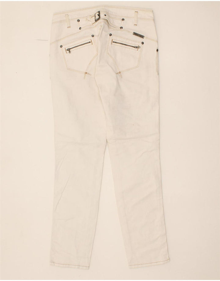 MARLBORO CLASSICS Womens Slim Jeans W29 L30 White Cotton Vintage Marlboro Classics and Second-Hand Marlboro Classics from Messina Hembry 
