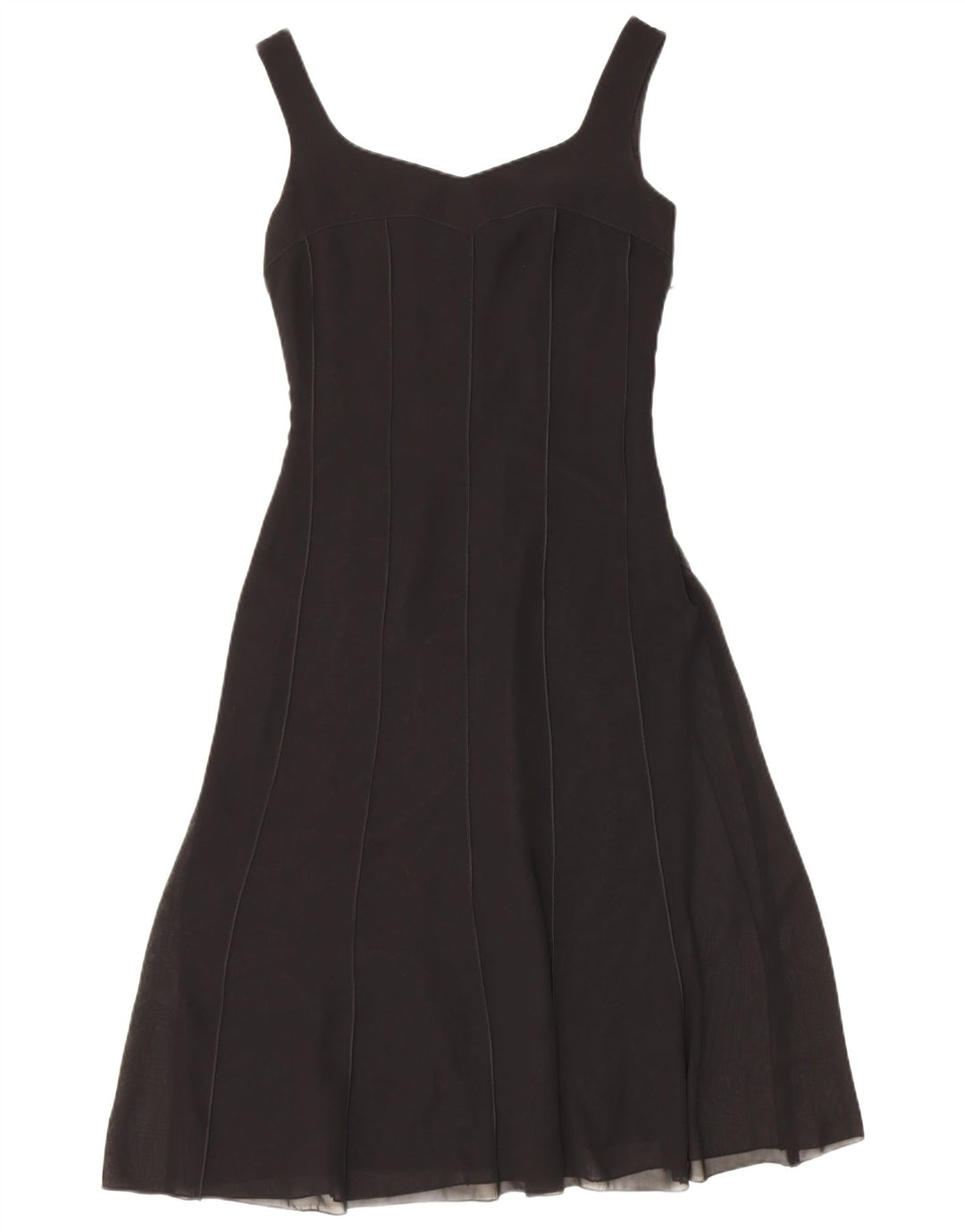 Dream Womens Evening Sleeveless A-Line Dress UK 8 Small Black Polyester