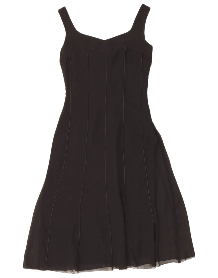 Dream Womens Evening Sleeveless A-Line Dress UK 8 Small Black Polyester