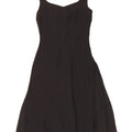 Dream Womens Evening Sleeveless A-Line Dress UK 8 Small Black Polyester