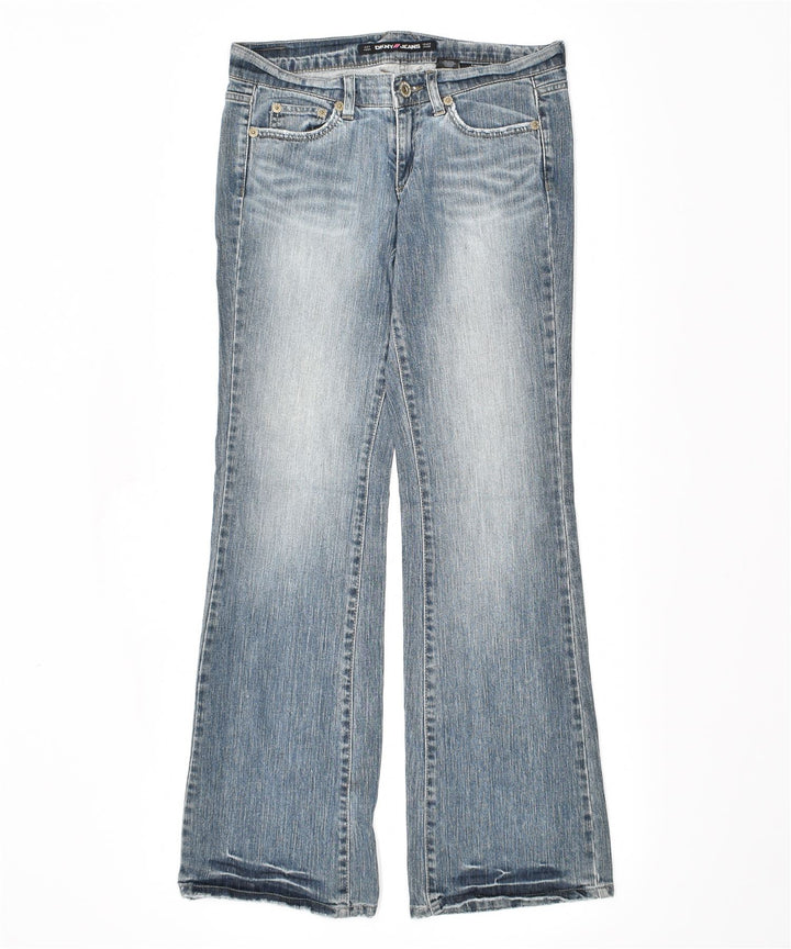 DKNY Womens Time Square Flared Jeans US 9 Large W32 L33 Blue Cotton