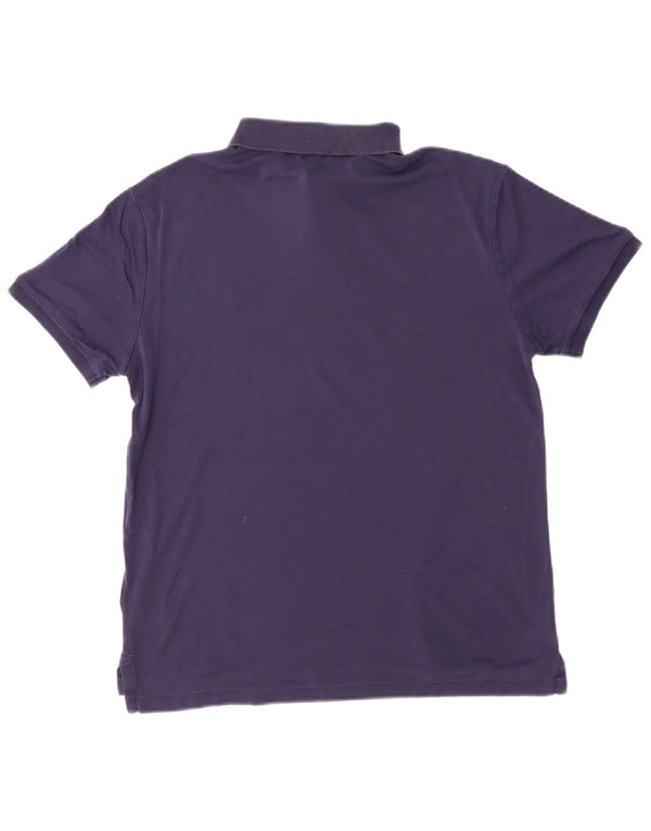 Polo Ralph Lauren Mens Custom Slim Fit Polo Shirt Medium Navy Blue Cotton