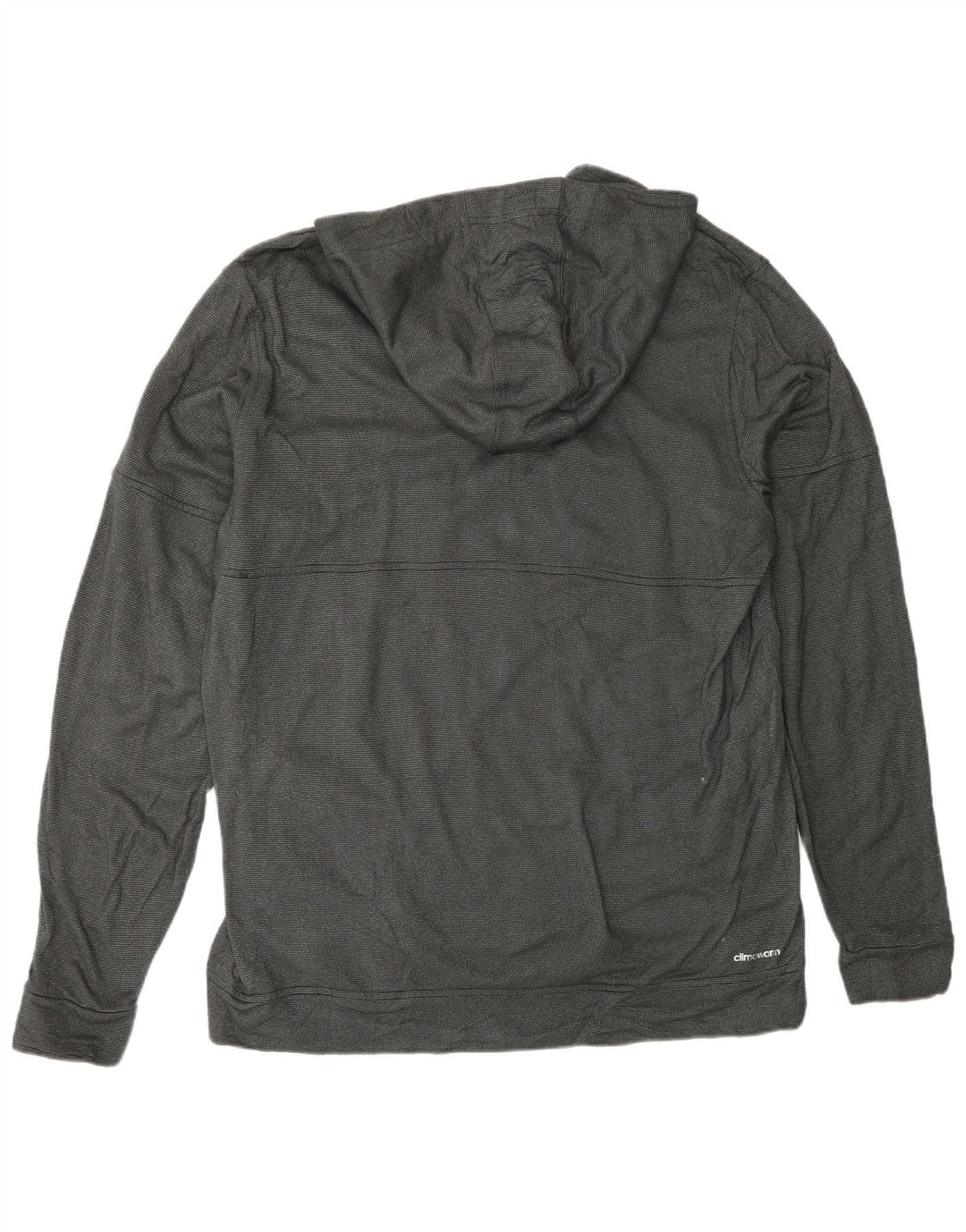 ADIDAS Mens Climawarm Hoodie Jumper XL Grey Spotted Polyester