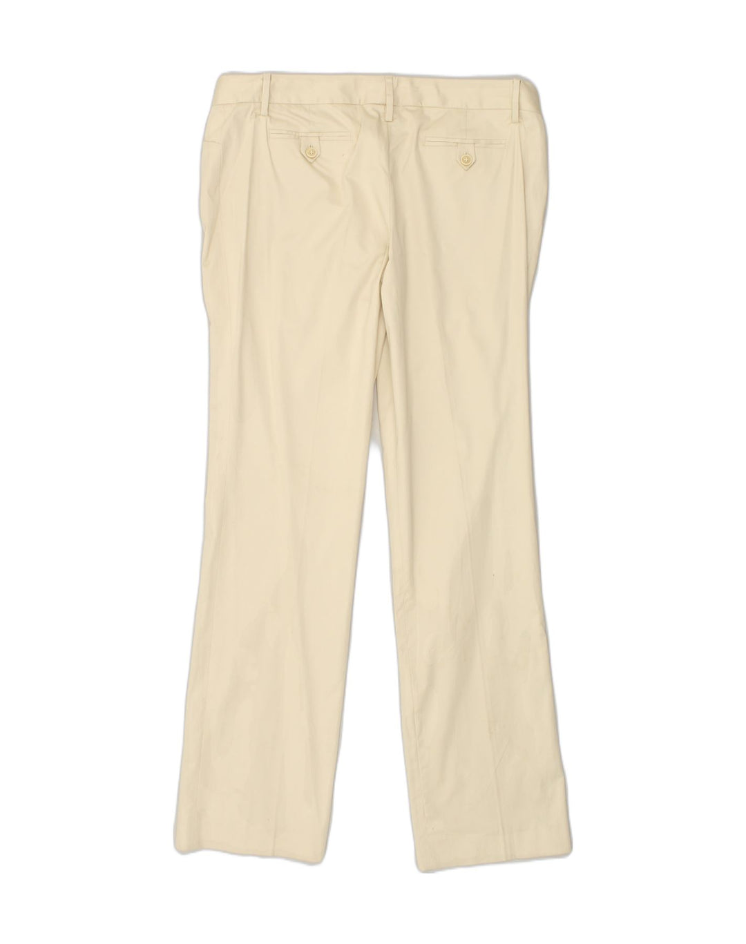 MASSIMO DUTTI Womens Straight Casual Trousers W36 L34 Beige Cotton | Vintage Massimo Dutti | Thrift | Second-Hand Massimo Dutti | Used Clothing | Messina Hembry 