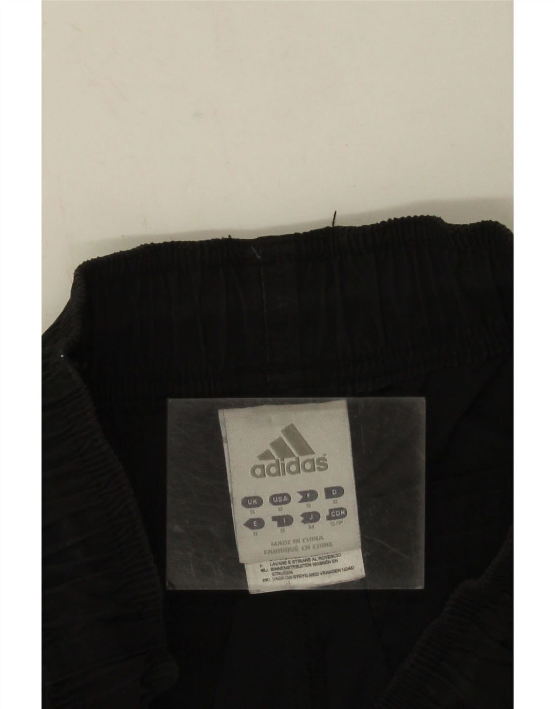 Adidas Mens Straight Cargo Trousers Small W28 L32 Black Polyester