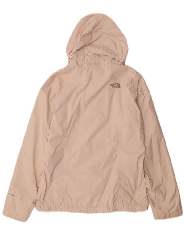 The North Face Womens Hooded Rain Jacket UK 14 Medium Pink Polyester