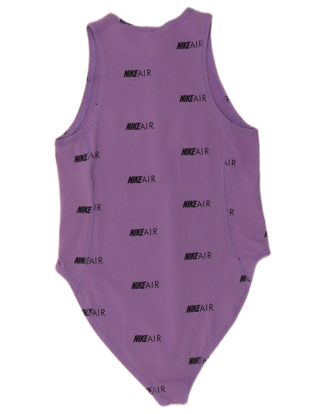 Nike Womens Graphic Bodysuit UK 12 Medium Purple Cotton