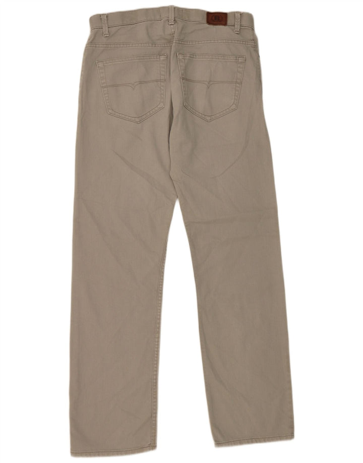 Marks & Spencer Mens Blue Harbour Straight Jeans W34 L33 Grey Cotton