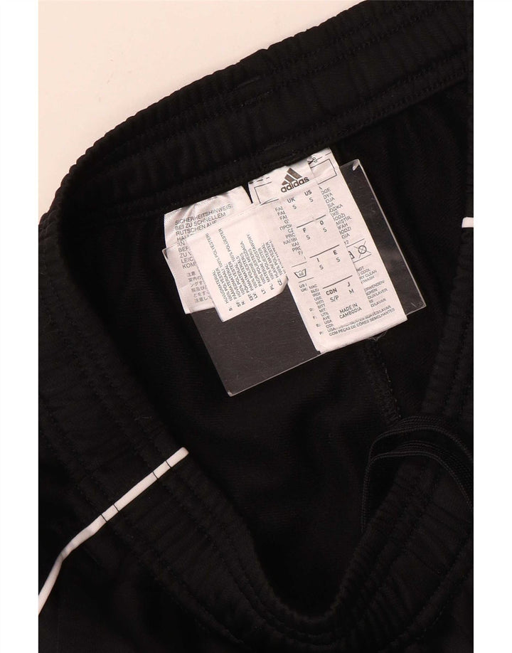 Adidas Mens Tracksuit Trousers Joggers Small Black Polyester
