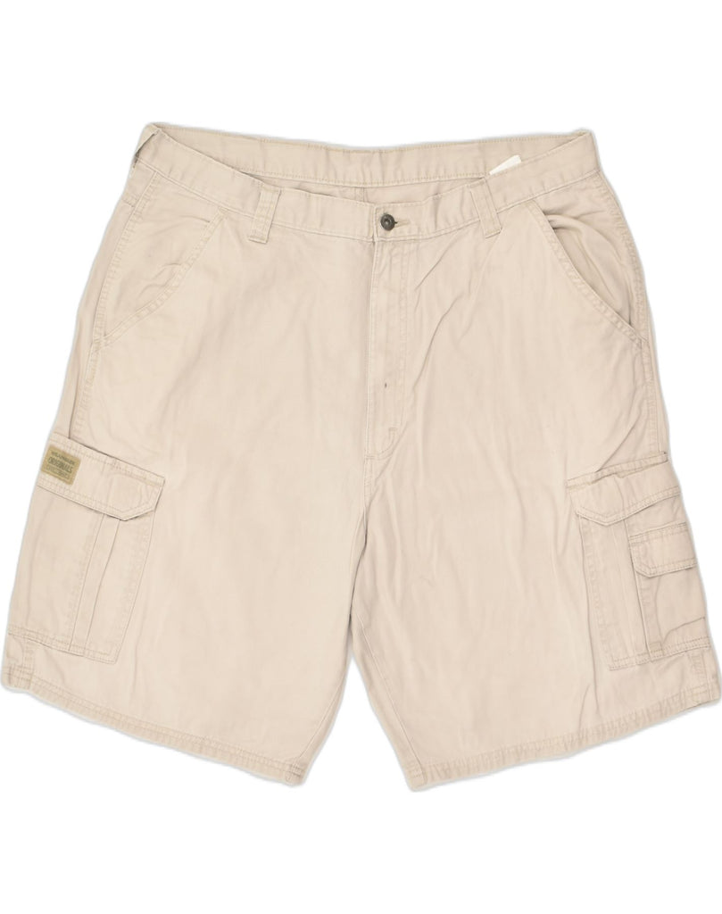 WRANGLER Mens Originals Cargo Shorts W38 XL Beige Cotton | Vintage Wrangler | Thrift | Second-Hand Wrangler | Used Clothing | Messina Hembry 