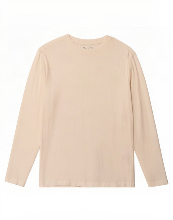 Zara Boys Top Long Sleeve 13-14 Years White Cotton