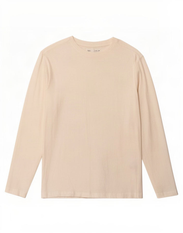Zara Boys Top Long Sleeve 13-14 Years White Cotton