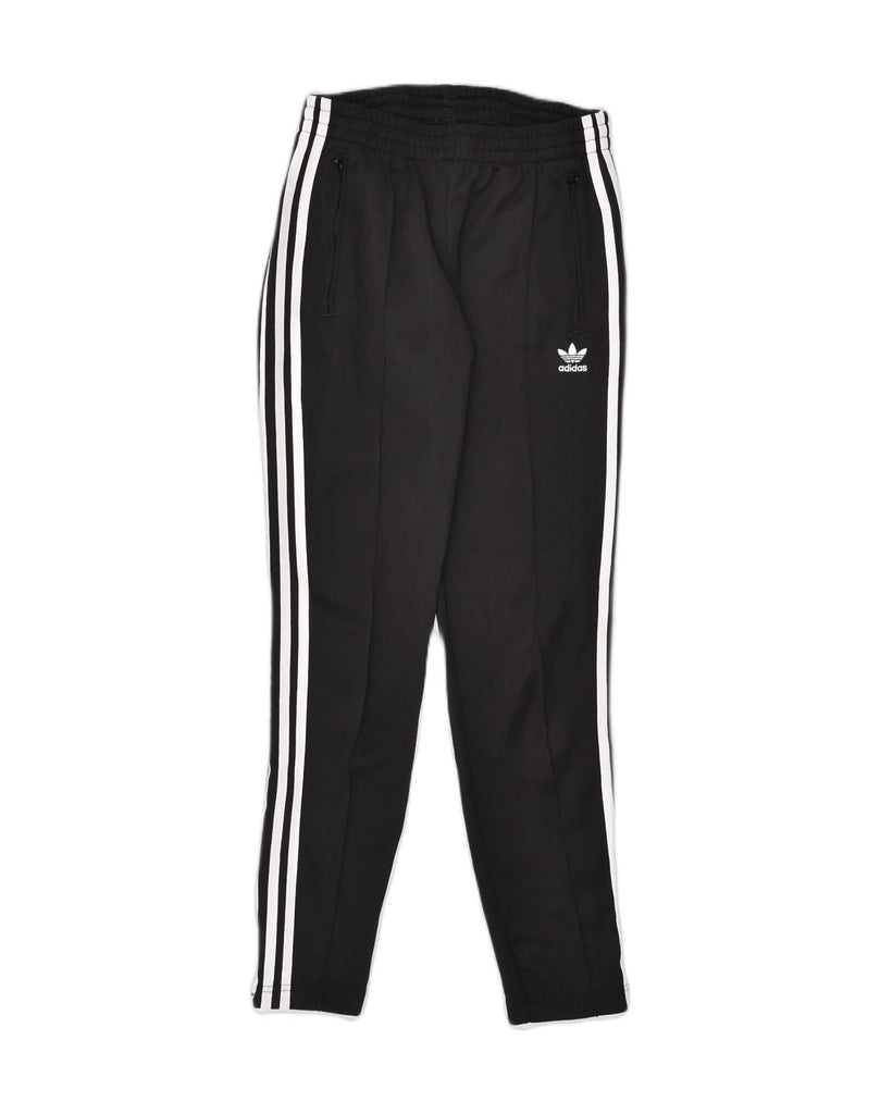 ADIDAS Womens Tracksuit Trousers UK 8 Small Black Polyester | Vintage Adidas | Thrift | Second-Hand Adidas | Used Clothing | Messina Hembry 