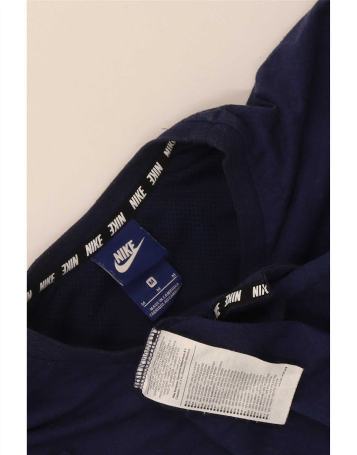 Nike Mens T-Shirt Top Medium Navy Blue Cotton