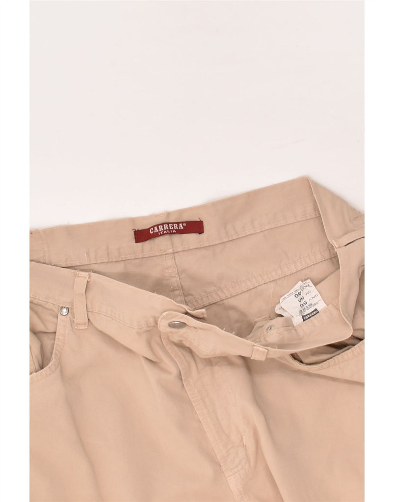 CARRERA Mens Straight Casual Trousers W40 L28 Beige Cotton | Vintage Carrera | Thrift | Second-Hand Carrera | Used Clothing | Messina Hembry 