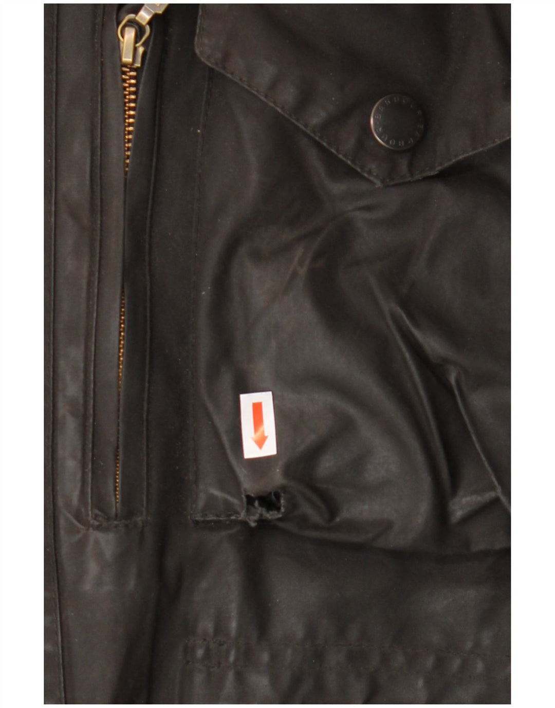 BARBOUR Mens Waxed Cotton Jacket UK 38 Medium Brown