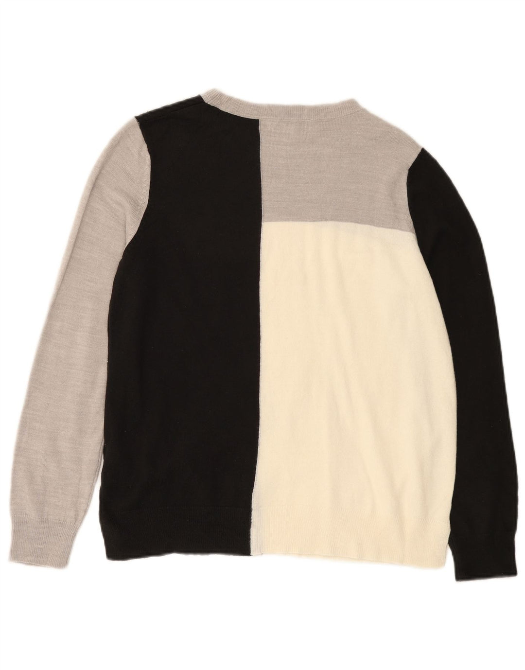 Marks & Spencer Womens Boat Neck Jumper Sweater UK 10 Small Grey