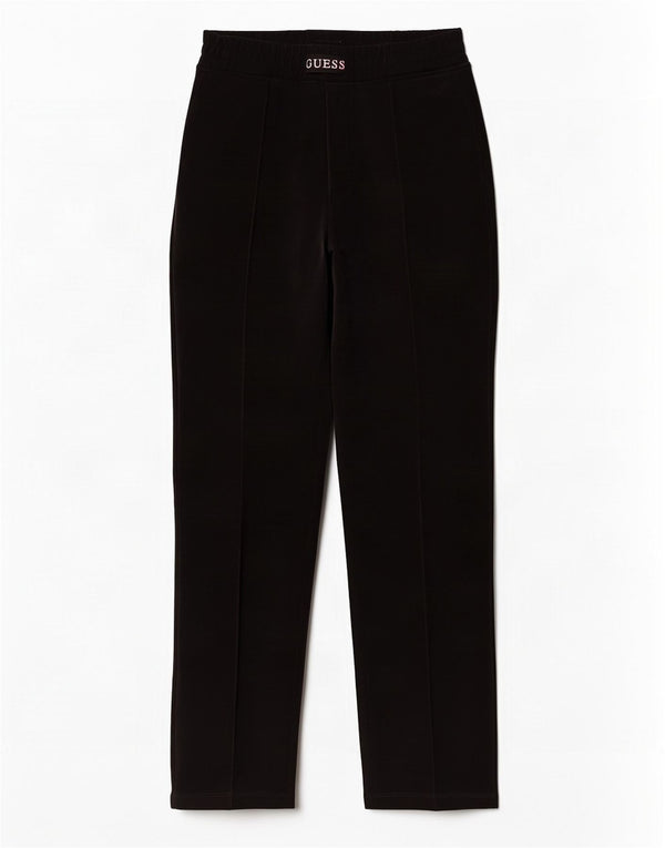 Guess Womens Velour Tracksuit Trousers UK 10 Small Black Polyester