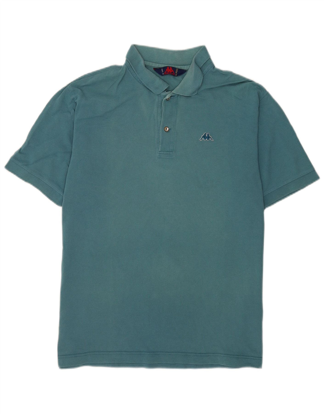 Kappa Mens Polo Shirt Large Blue Cotton