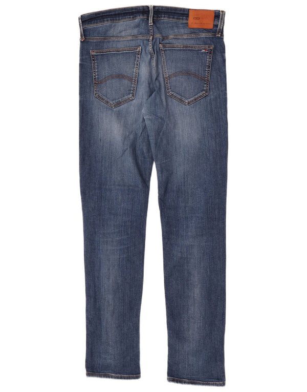 Tommy Hilfiger Mens Slim Jeans W32 L34 Blue Cotton