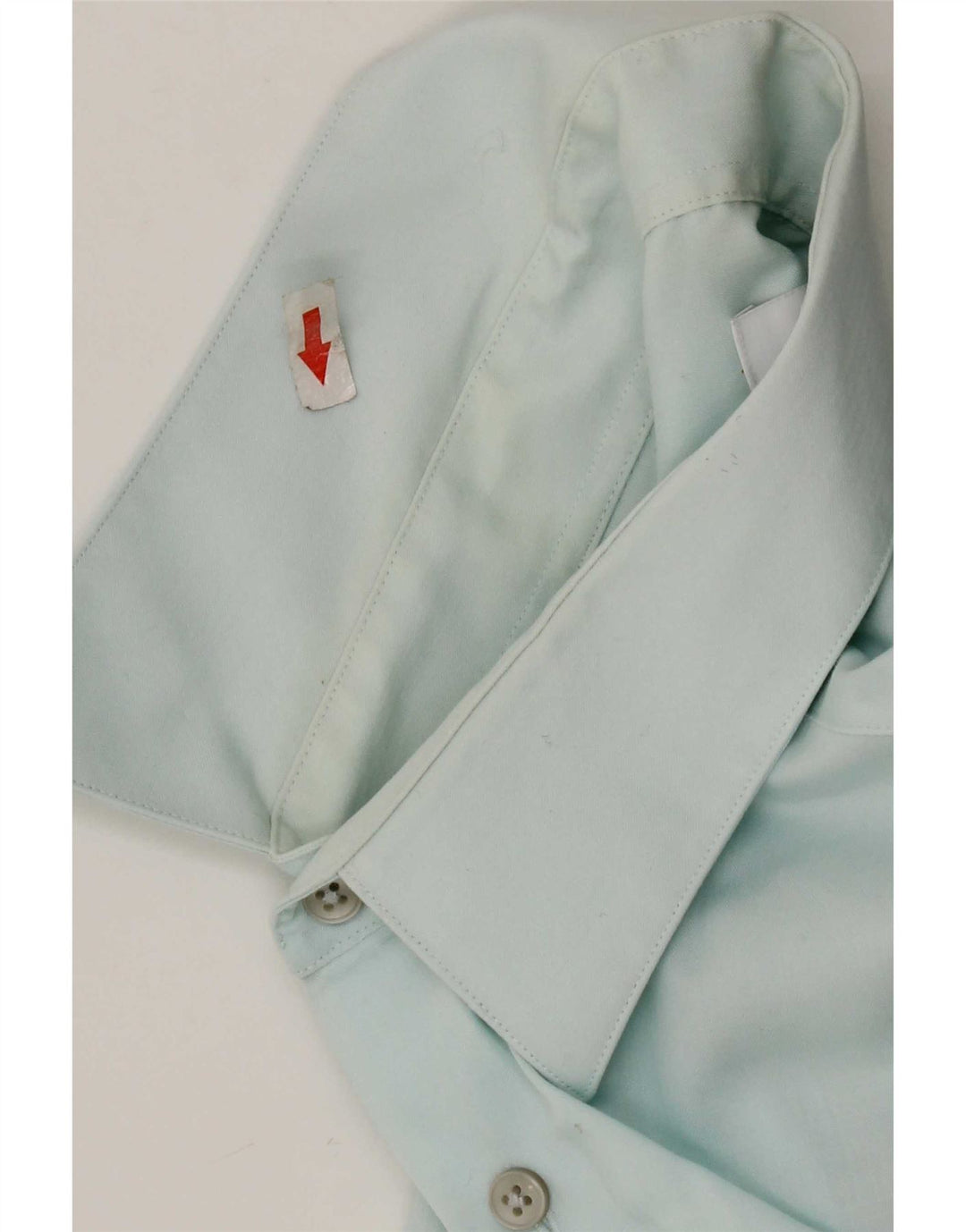 Calvin Klein Mens Slim Fit Shirt Size 16 Large Blue Cotton