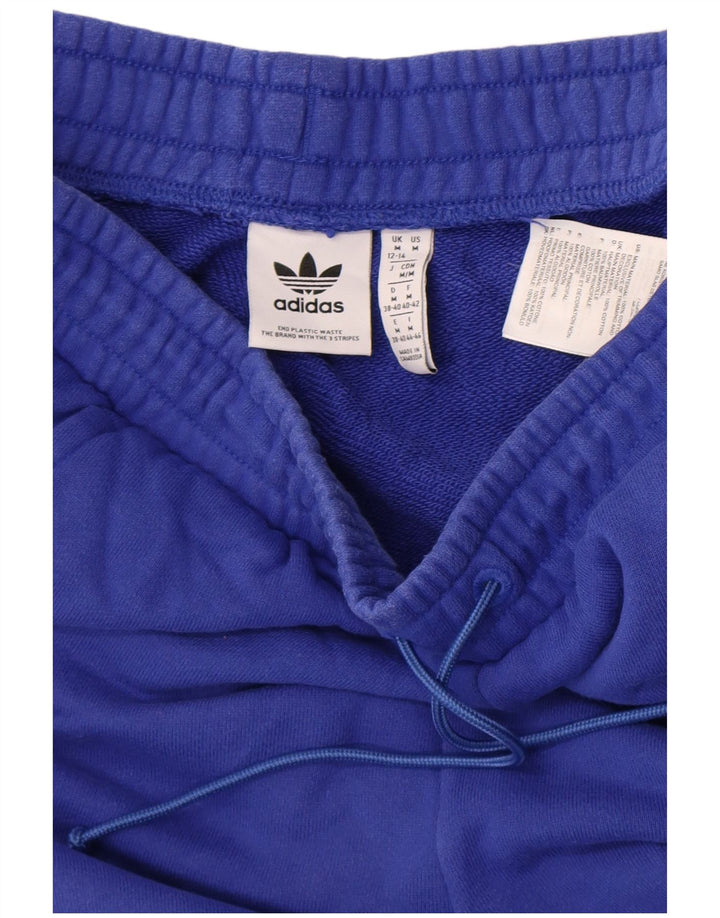 Adidas Womens Tracksuit Trousers Joggers UK 12/14 Medium  Blue Cotton