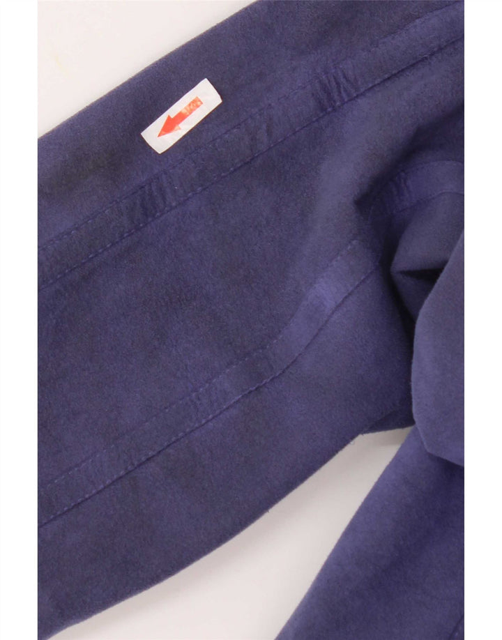 Cojana Womens Faux Suede Overcoat UK 12 Medium Purple Polyester