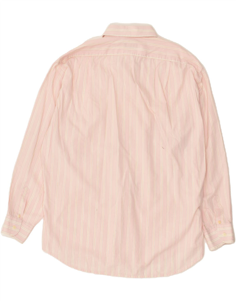 MASSIMO DUTTI Mens Shirt Large Pink Striped Cotton | Vintage Massimo Dutti | Thrift | Second-Hand Massimo Dutti | Used Clothing | Messina Hembry 