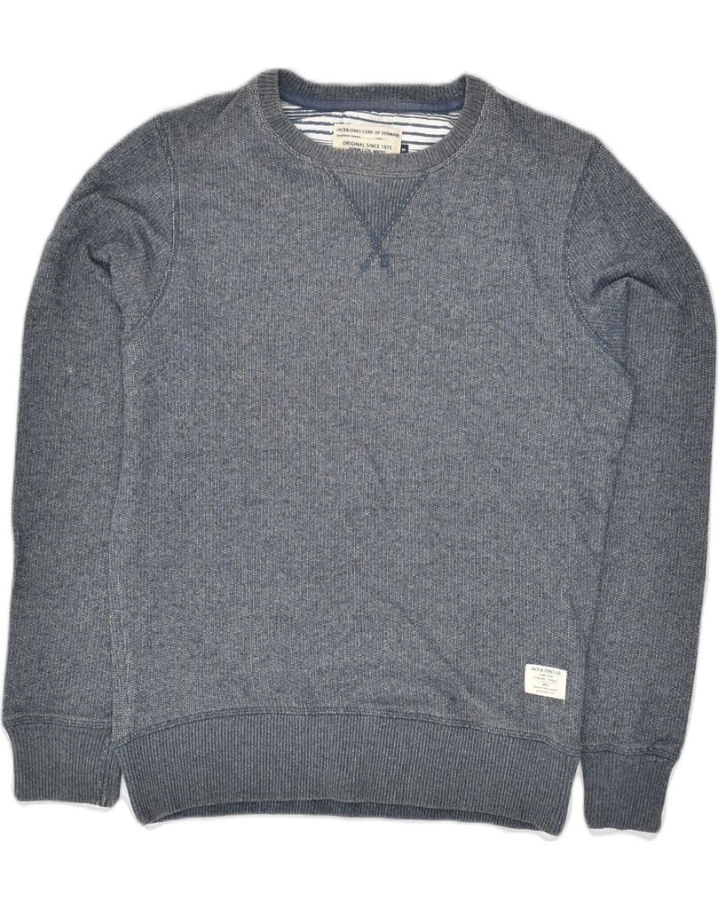 JACK & JONES Mens Sweatshirt Jumper Small Grey Cotton | Vintage Jack & Jones | Thrift | Second-Hand Jack & Jones | Used Clothing | Messina Hembry 