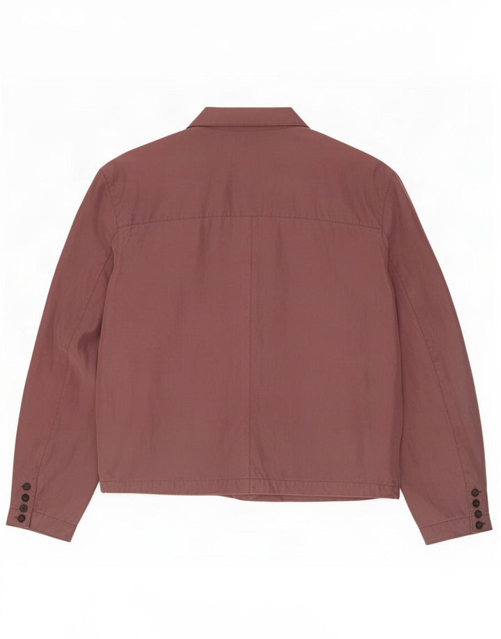 C&A Mens Double Breasted Bomber Jacket EU 52/54 XL Purple Silk