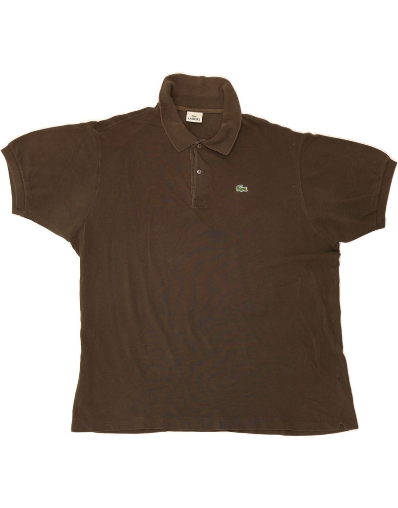 LACOSTE Mens Polo Shirt Size 8 3XL Brown Vintage Lacoste and Second-Hand Lacoste from Messina Hembry 
